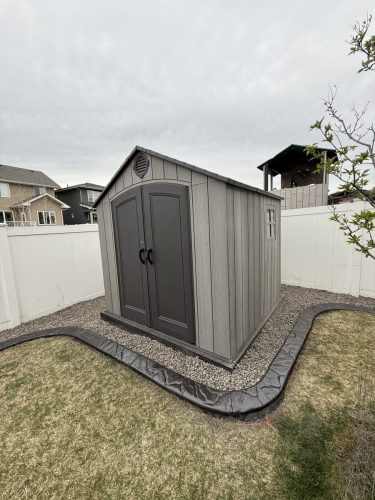 Hand carved concrete curbing for a happy homeowner.