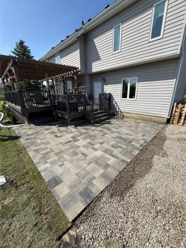 JBs Custom Curbing recent landscaping project.