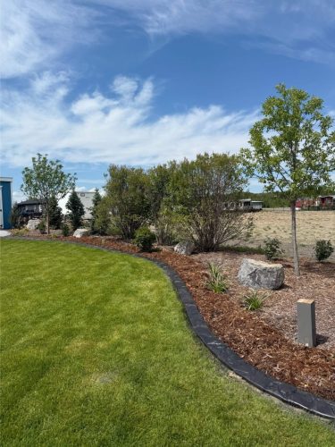 JBs Custom Curbing recent landscaping project.