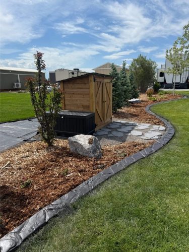 JBs Custom Curbing recent landscaping project.