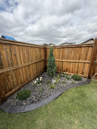 Hand carved concrete curbing for a happy homeowner.