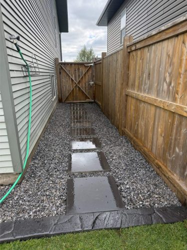 JBs Custom Curbing recent landscaping project.