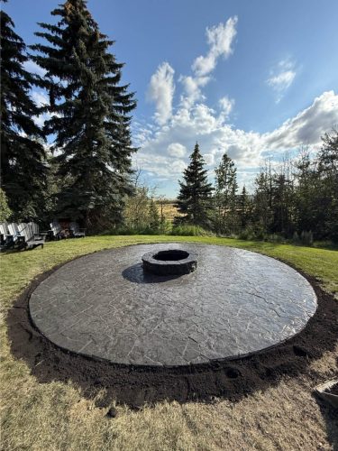 JBs Custom Curbing recent landscaping project.