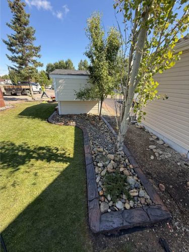 JBs Custom Curbing recent landscaping project.