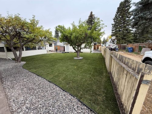 JBs Custom Curbing recent landscaping project.