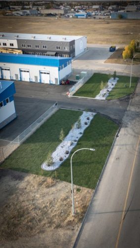 JBs Custom Curbing recent landscaping project.