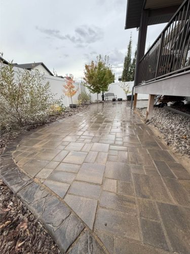 JBs Custom Curbing recent landscaping project.