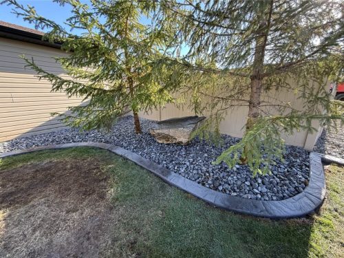 JBs Custom Curbing recent landscaping project.