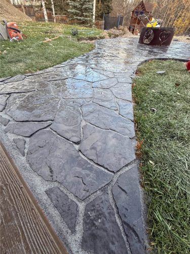 JBs Custom Curbing recent landscaping project.