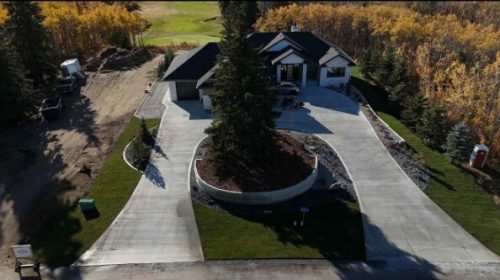 JBs Custom Curbing recent landscaping project.