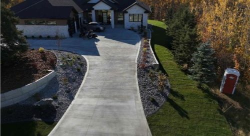 JBs Custom Curbing recent landscaping project.