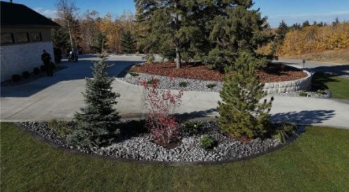 JBs Custom Curbing recent landscaping project.