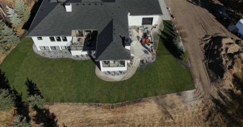 JBs Custom Curbing recent landscaping project.